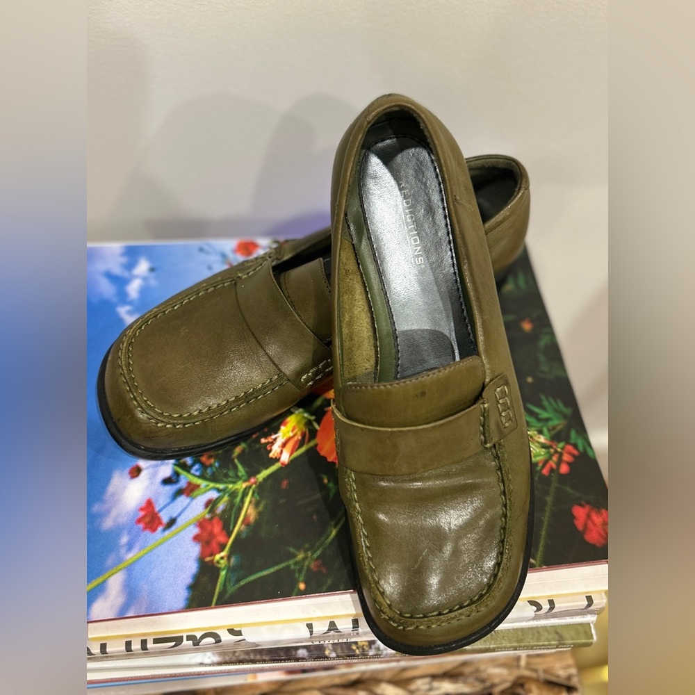 Olive Green Loafers